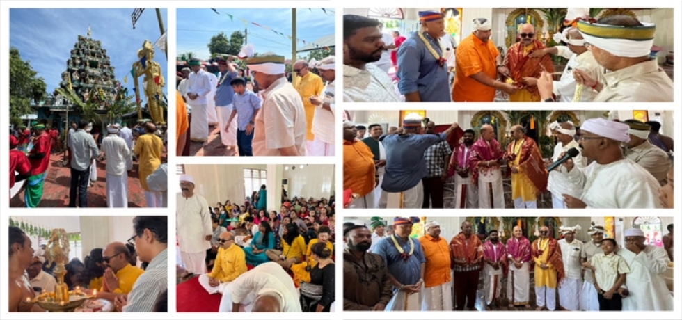 Consul General, Mr. Ravi Shanker Goel participated in the annual Adi Maha Pujai at Shri Raja Rajeswari Temple, at Langkat Regency on 21 July, 2024   